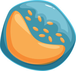 Almond nut with visible seed, representing healthy eating habits, vegan and vegetarian lifestyle, and natural organic food