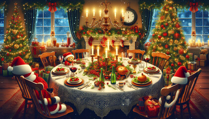 christmas table decoration 2024 -25