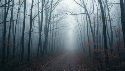 Fototapeta premium fog in the forest