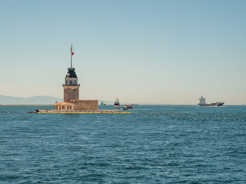 Maiden's Tower in Istanbul in Turkey