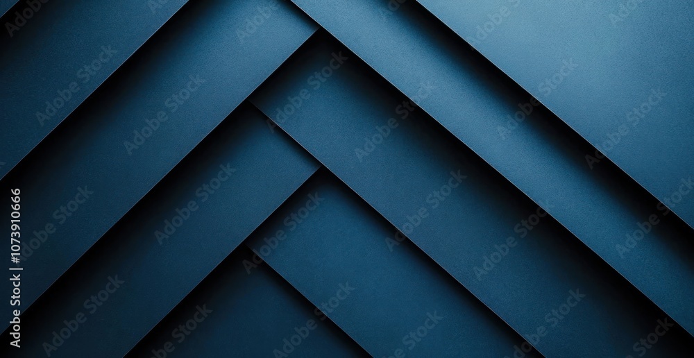 Poster abstract blue paper layers creating a textured geometric pattern.