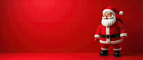 santa claus red background