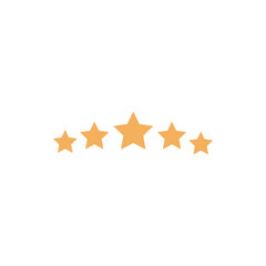 Evaluation concept. Business woman holding five star to increase rating of company or business. 5 star rating. rate us. svg icon
