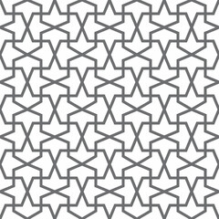 Seamless girih pattern. Traditional Islamic Design. Mosque decoration element. Seamless geometric pattern. Seamless islamic pattern. Background illustration. Morocco seamless pattern.