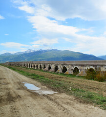 Kırkgoz Bridge, located in the city of Bolvadin in Turkey, was built during the Byzantine period. It is one of the oldest and longest historical bridges in Turkey.