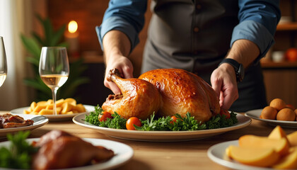 Roasted Turkey Thanksgiving Feast