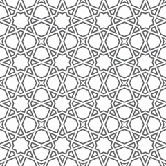 Seamless girih pattern. Traditional Islamic Design. Mosque decoration element. Seamless geometric pattern. Seamless islamic pattern. Background illustration. Morocco seamless pattern.