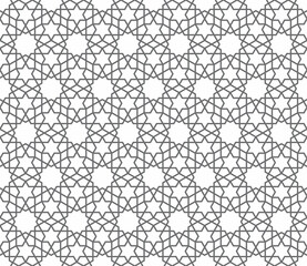 Seamless girih pattern. Traditional Islamic Design. Mosque decoration element. Seamless geometric pattern. Seamless islamic pattern. Background illustration. Morocco seamless pattern.