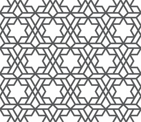Seamless girih pattern. Traditional Islamic Design. Mosque decoration element. Seamless geometric pattern. Seamless islamic pattern. Background illustration. Morocco seamless pattern.