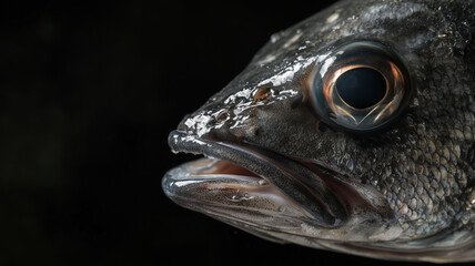 is a close-up photograph of a fish