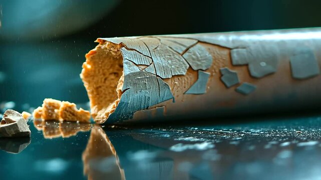 Last Squeeze of a Crinkled Tube with Some Paste Remaining