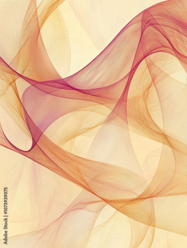 Leinwandbilder soft pastel waves intertwine in a harmonious design, evoking a sense of peace and tranquility in an 