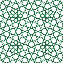 Fototapeta premium Seamless girih pattern. Traditional Islamic Design. Mosque decoration element. Seamless geometric pattern. Seamless islamic pattern. Background illustration. Morocco seamless pattern.