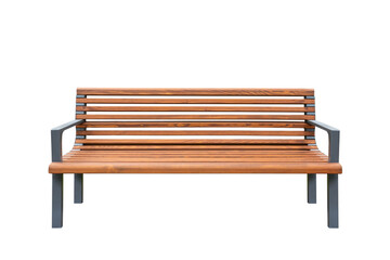 park bench isolated on white background