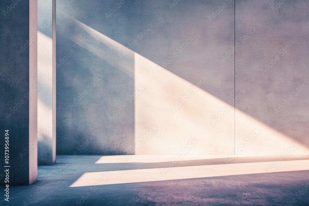 Fototapete soft light filters through the angles, creating a harmonious blend of shadows and highlights in a tr