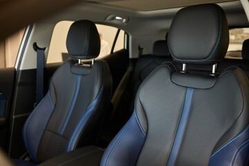 Discover the Stylish Car Interior with Premium Leather Seats for elegance and comfort