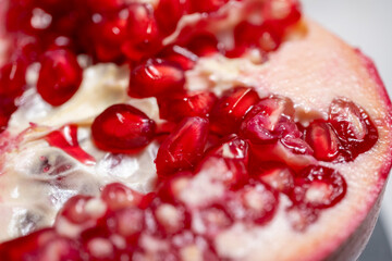 pomegranate on a white background