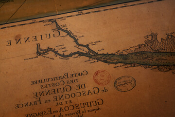 old historic antique map texture backdrop