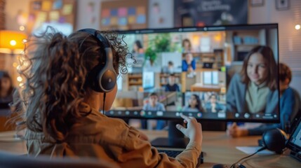 Virtual Classroom Engagement with Students and Educational Materials for Online Learning