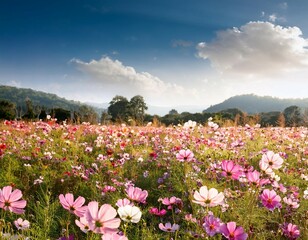 cosmos field nature background