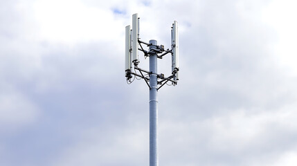 Cutting-edge cellular tower symbolizing the backbone of digital network infrastructure, enabling seamless mobile communication and data services