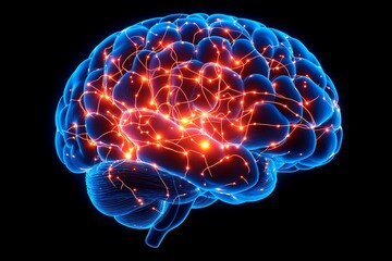 a brain building neural connections between neurons