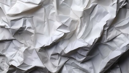 Obraz premium crumpled white paper texture
