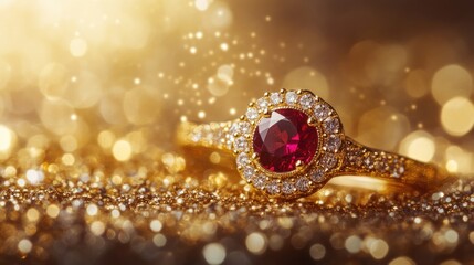 Sparkling Ruby Ring