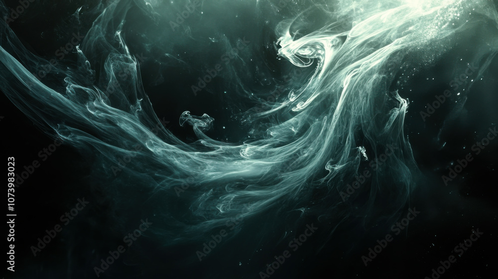 Poster textured black fabric with subtle shimmer and flowing waves captured in a soft light during a studio