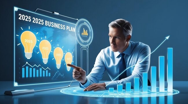 A digital display shows increasing gold investment trends with bar graphs and gold bullion, set in a modern office environment.