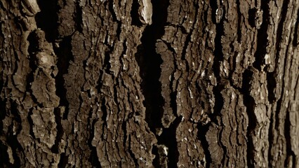 Fototapeta premium deeply fissured oak bark