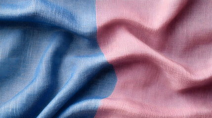 Obraz premium Transcendent Pink and Soft Blue Fabric Texture: Serenity in Color and Design for Fashion and Decor