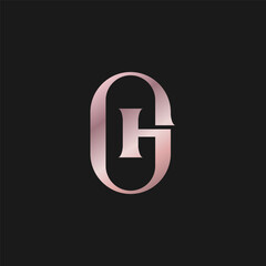 GH fahion monogram minimalist logo
