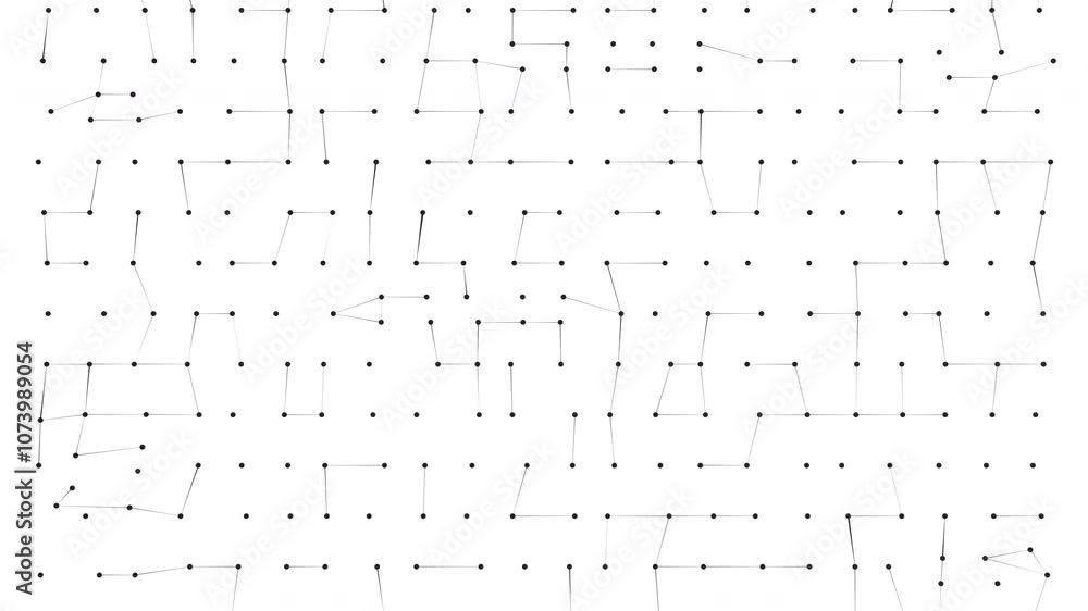 Poster Plexus loop animation background. Information technology or science background. Connected dots. 4k video
