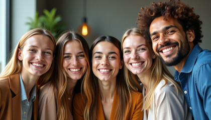 Fototapeta premium Joyful Group of Friends