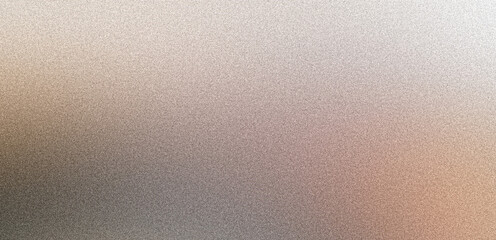Grainy gradient background, gray beige brown abstract noise texture banner poster header cover wallpaper design