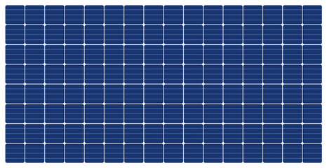 Solar panel grid pattern blue and white. Solar cells power blue technology electricity eco green energy.