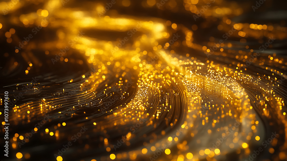 Aufkleber data alchemy ai transmuting raw information into a shimmering stream of golden knowledge conceptual 