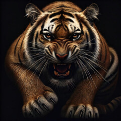 構える虎[GenerativeAi]