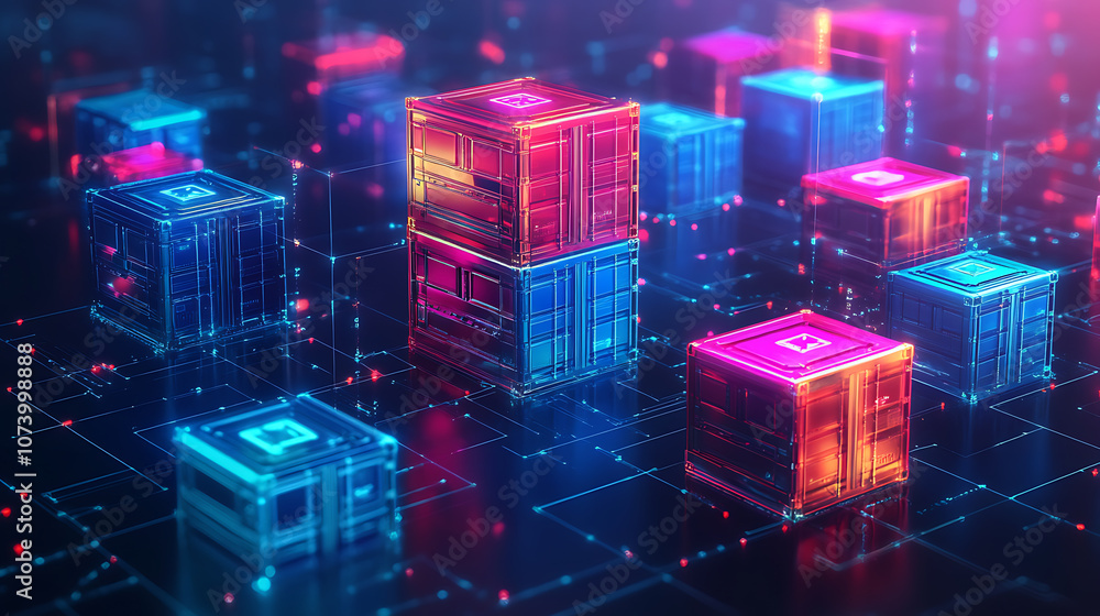 Poster Kubernetes clusters orchestrating containers within data centers aigenerated concept illustration