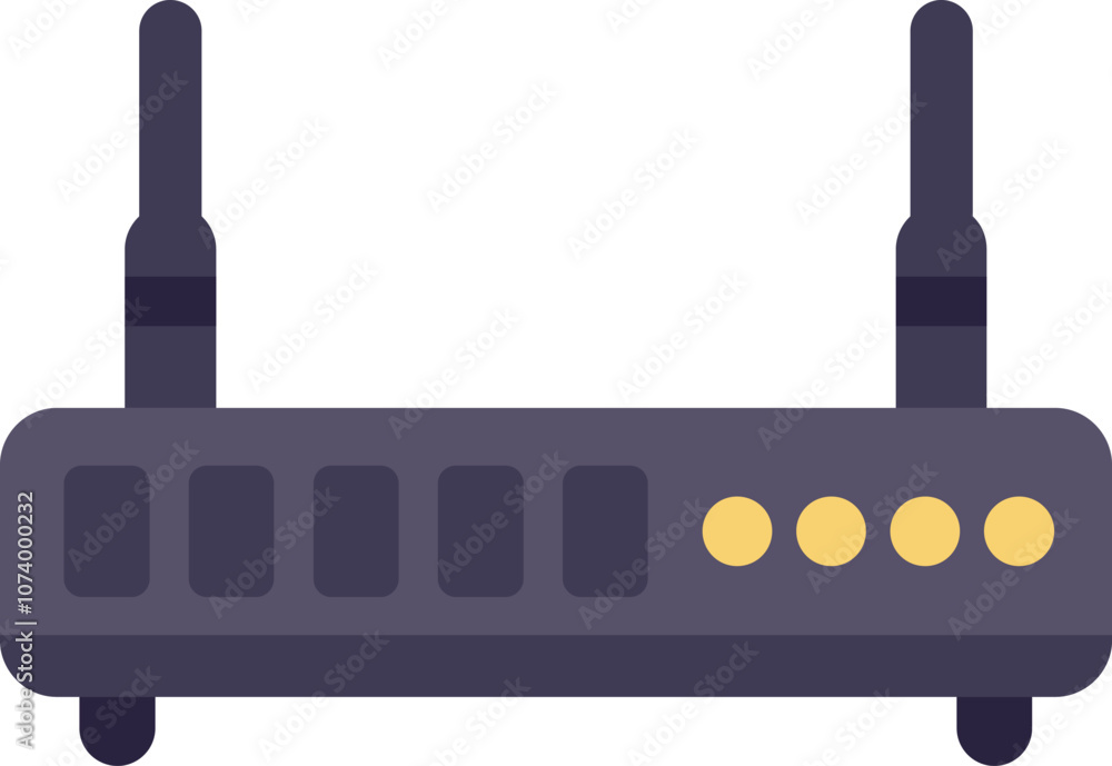 Poster wireless router providing internet connection for working or studying from home