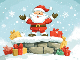 Santa Claus Christmas illustration 