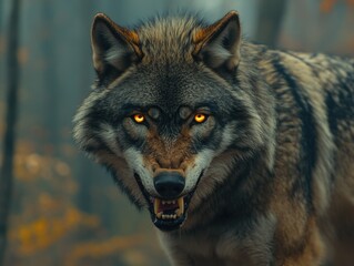 Fototapeta premium Wolf in the Woods