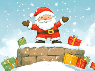 Santa Claus Christmas illustration 