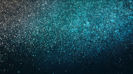 Obraz premium Teal green blue gradient background grainy glowing noise texture