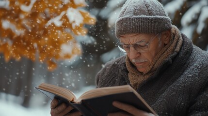 A Man Reading a Book