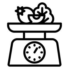 Gastronomy icon black line