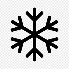 Snowflake icon isolated. Vector illustration