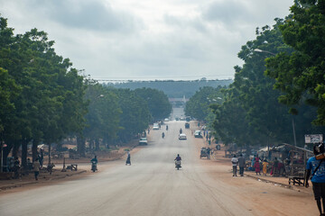 view of the city of Yamoussoukro in Ivory Coast