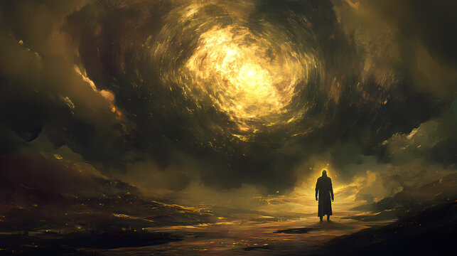 Mysticism is popularly known as one with god, but may refer to any kind of ecstasy or altered state of consciousness which is given a religious or spiritual meaning. Arcane. Illustration